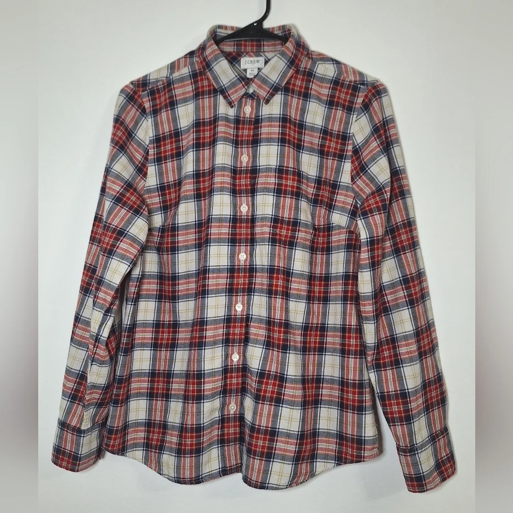 J.CREW BUNDLES  Navy and Red Plaid Button Down Shirts